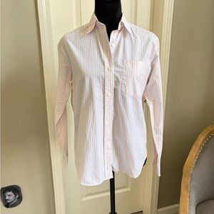 Jones Jeans Pastel Striped Button-Down Shirt